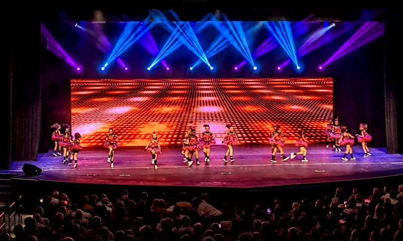 Summer Dance Recital in Scottsdale Arizona with LED Wall and Moving Lights
