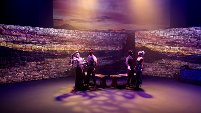 Immersive scenic design blends physical craft with digital tools like AR, VR, and LED walls to transform stages into dynamic storytelling spaces.